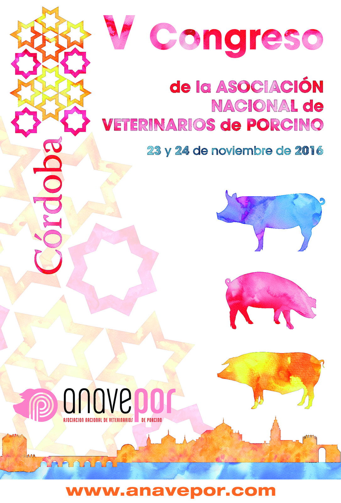 Cartel del V Congreso ANAVEPOR (Córdoba, 2016)