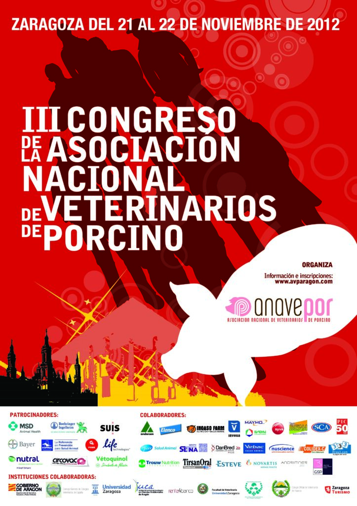 Cartel del III Congreso ANAVEPOR (Zaragoza, 2012)