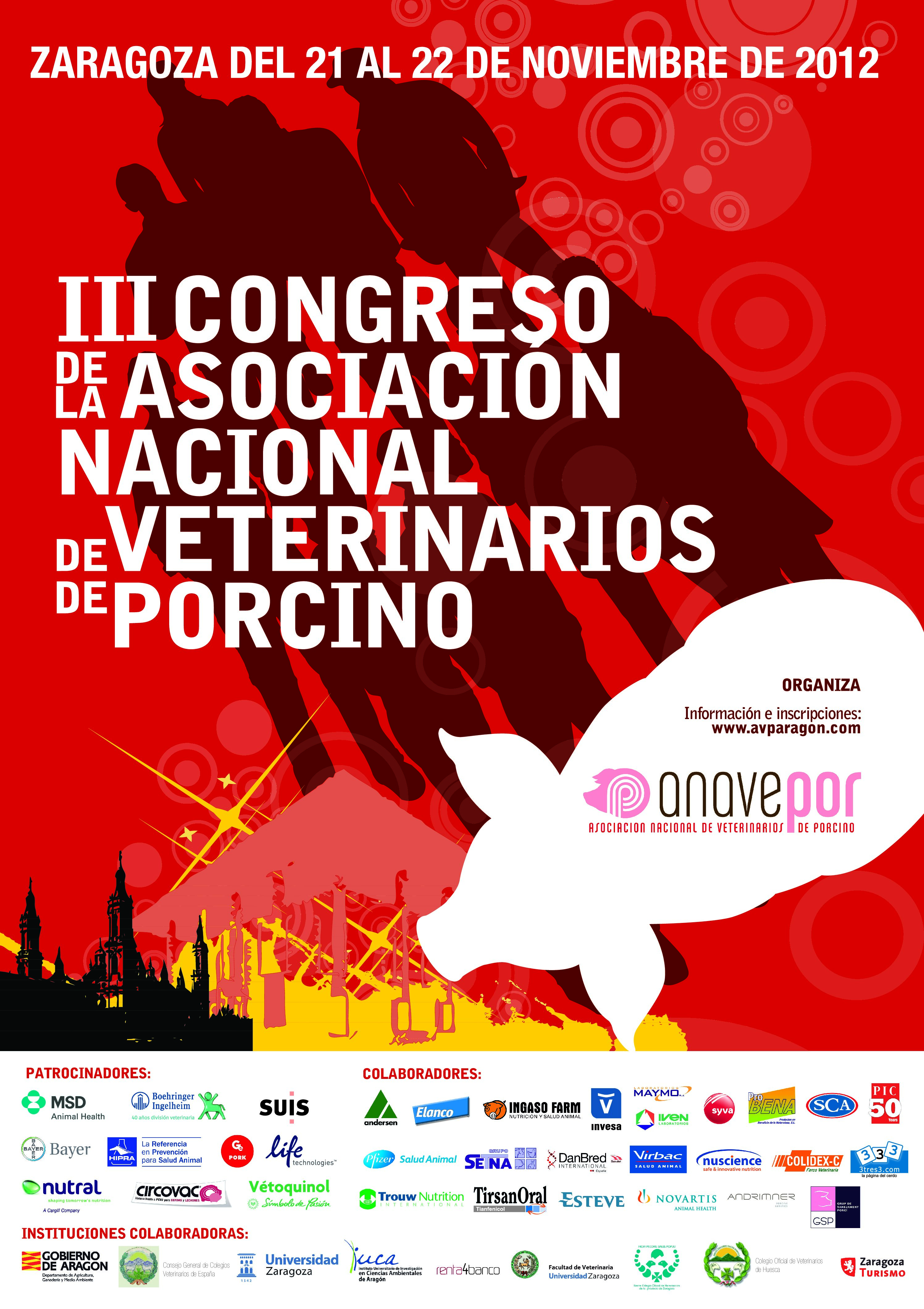 Cartel del III Congreso ANAVEPOR (Zaragoza, 2012)