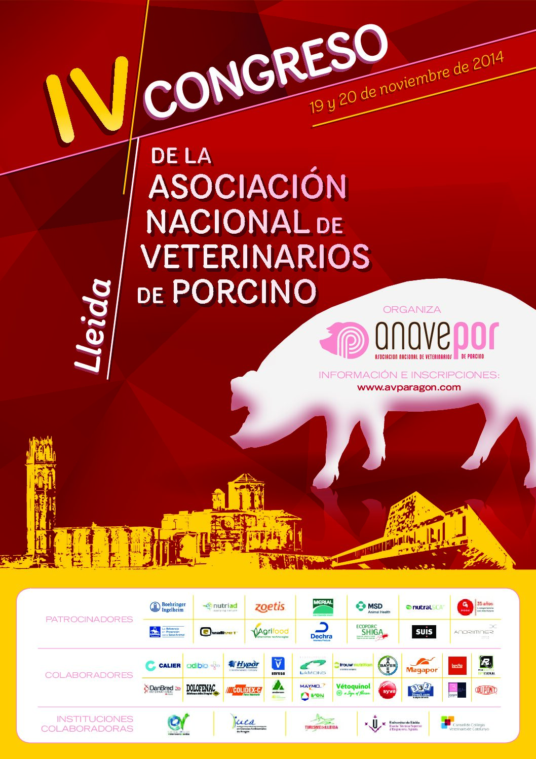Cartel del IV Congreso ANAVEPOR (Lleida, 2014)